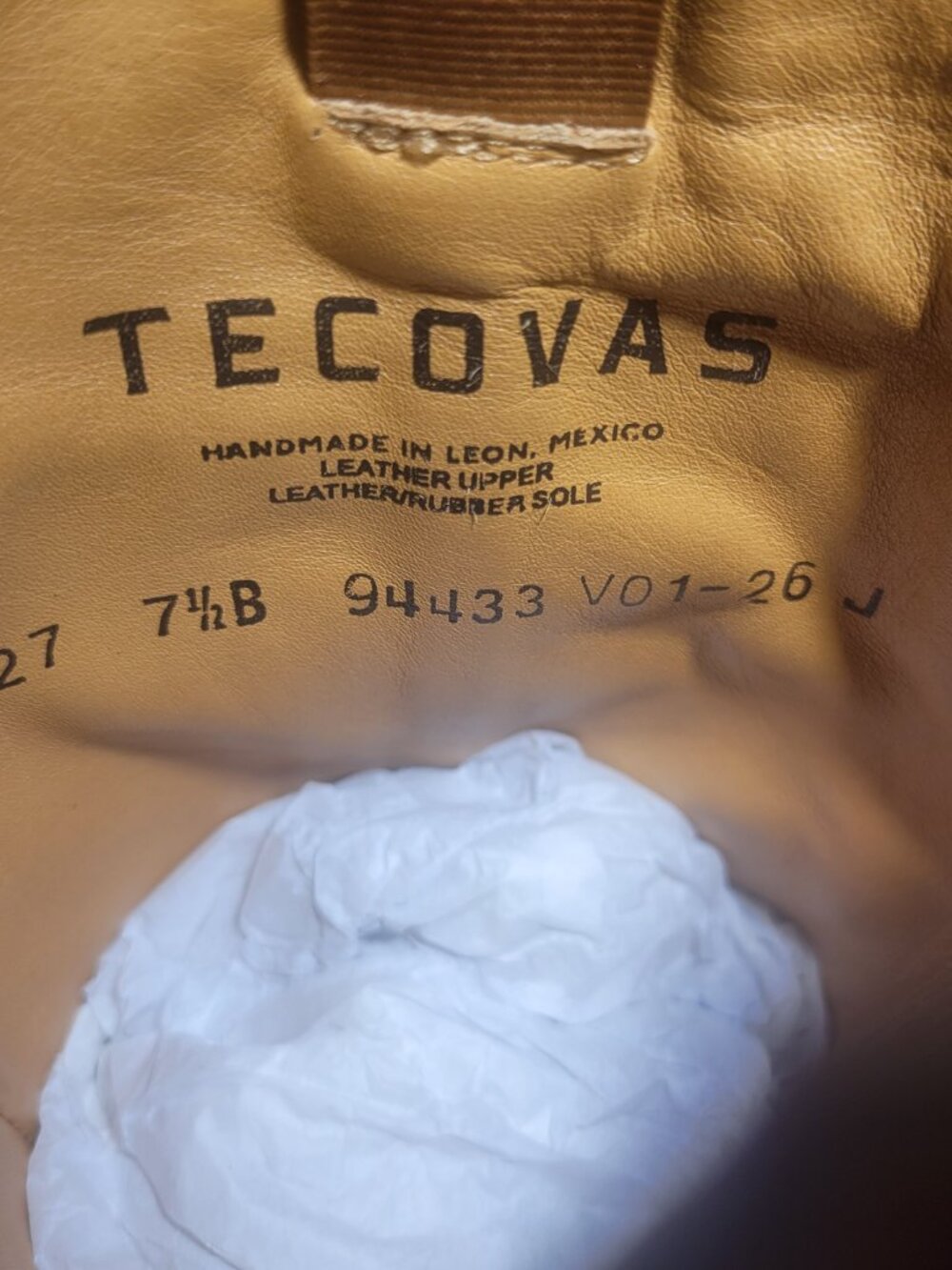 Tecovas The Charlie Women's Size 7.5B Cafe Goat Stovepipe Boots - Picture 11 of 11